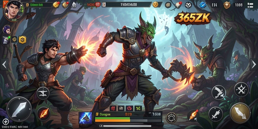 Gameplay ARPG menegangkan di dunia fantasi 365ZK.