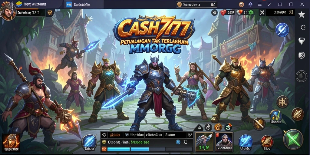 Gameplay seru dan penuh aksi di dalam <strong>CASH777</strong>, menjelajahi dunia MMORPG.