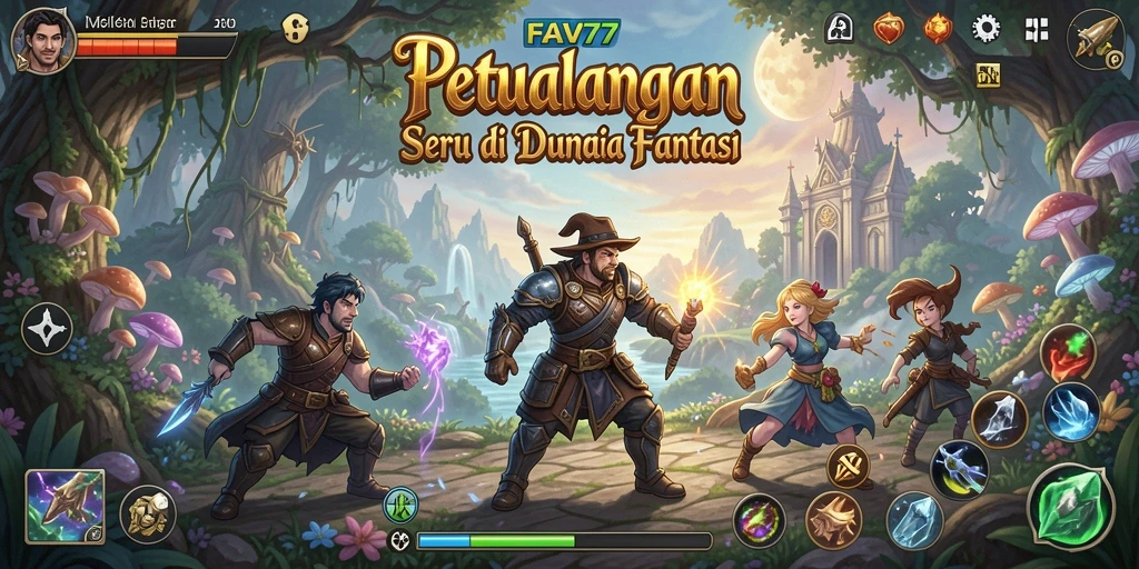 Screenshot gameplay FAV77 menampilkan petualangan seru dan karakter yang menakjubkan.
