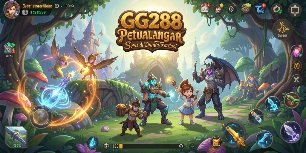 Tampilan gameplay seru di dunia petualangan GG288.