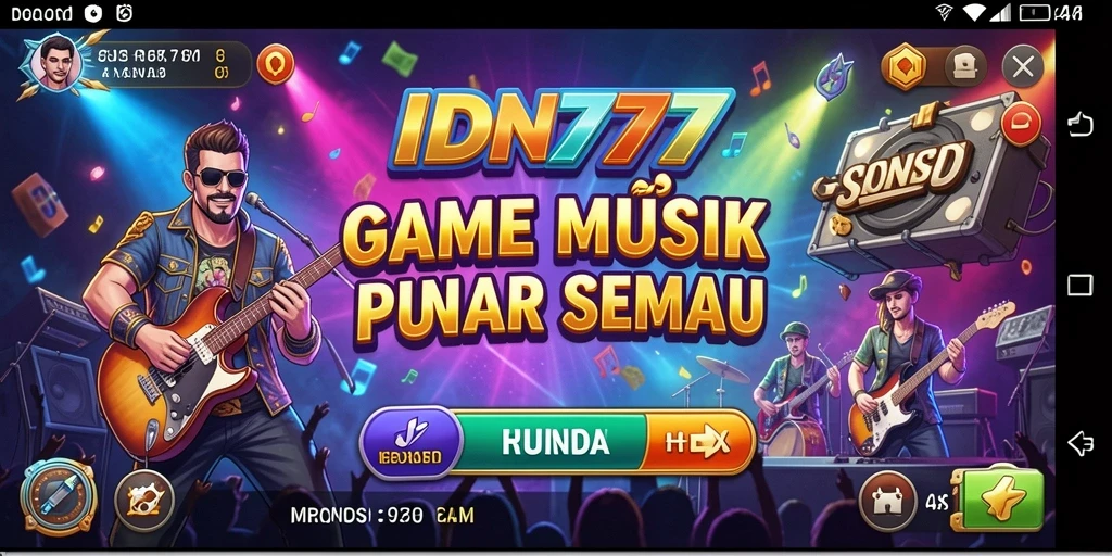 Tampilan gameplay IDN777 yang seru dan penuh warna.