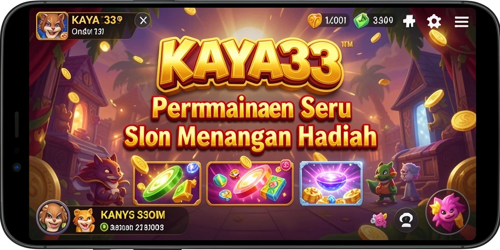 Gameplay KAYA33 menampilkan keseruan slot penuh warna.