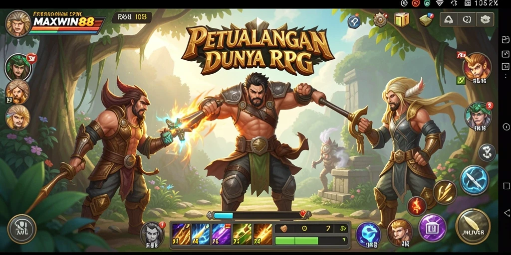 Gameplay seru MAXWIN88 dengan petualangan RPG yang mendebarkan.