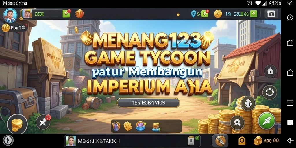 Tampilan gameplay seru MENANG123 dengan berbagai opsi bisnis.