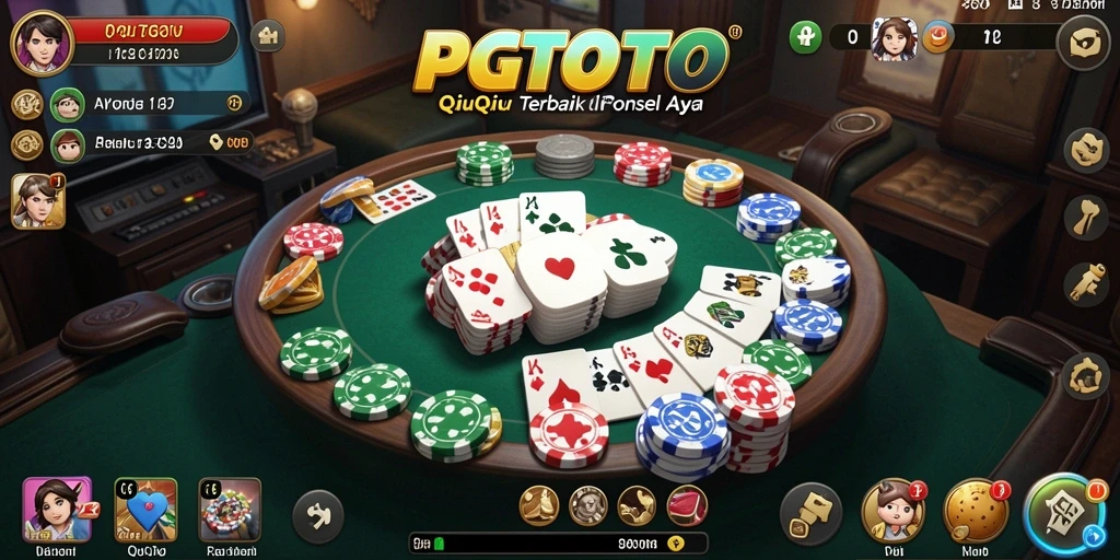Tampilan gameplay seru PGTOTO dengan fitur QiuQiu yang menarik.