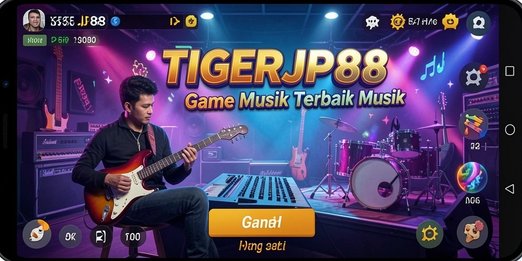 Tampilan gameplay seru di TIGERJP88 dengan berbagai pilihan lagu.