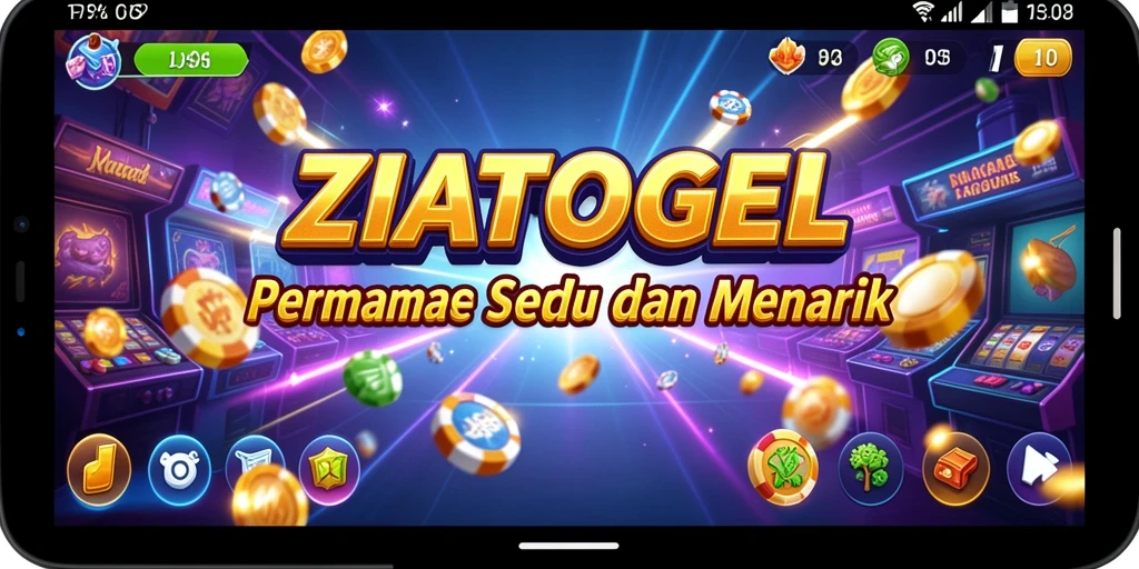 Gameplay ZIATOGEL dengan aksi seru dan grafis yang menawan.