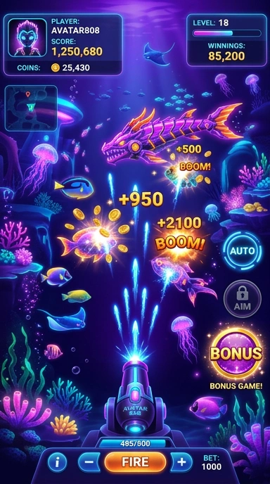 Tampilan utama aplikasi avatar808 yang menarik.